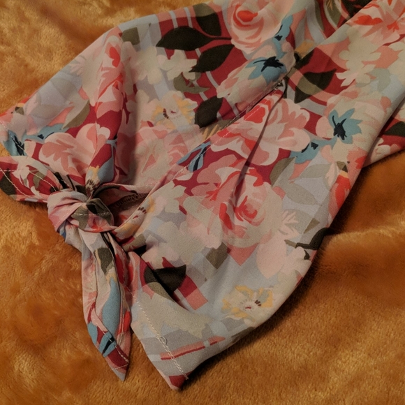 2/$10 Tacera off the shoulder lightweight semi sheer top - Picture 3 of 6